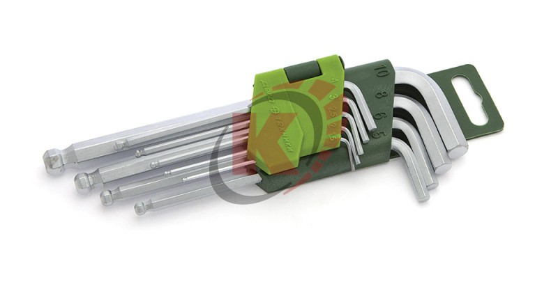 Набор ключей Г-обр. HEX 9пр 1,5-10мм с шаром (562091) ДТ