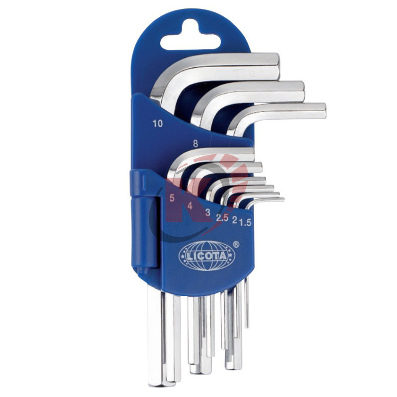 Набор ключей Г-обр. HEX 9пр 1,5-10мм (2HW10091DPM) Licota