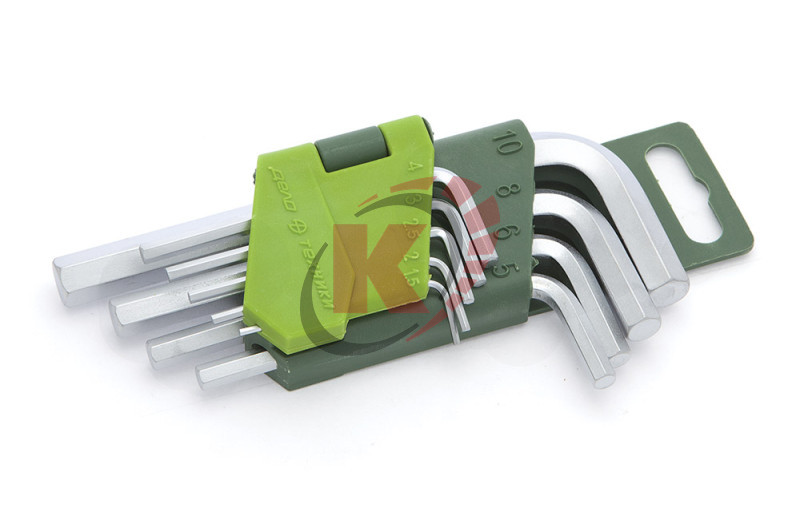 Набор ключей Г-обр. HEX 9пр 1,5-10мм коротких (561090) ДТ