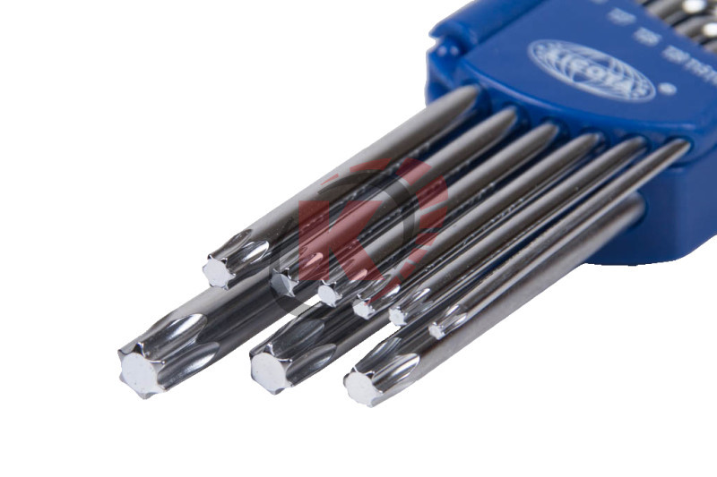 Набор ключей Г-обр. TORX 9пр Т10-Т50 экстрадлинных (2TX30091DPM) Licota