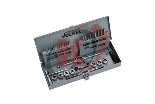 Набор метчиков и плашек 31 пр. М3-М12 (VO-49501) Volkel