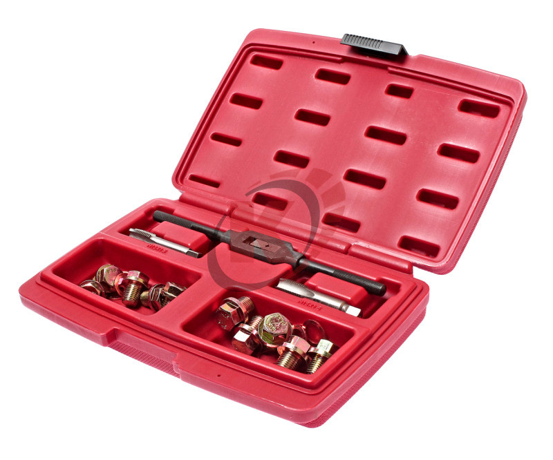 Набор для ремонта маслосливных отверстий 12мм и 14мм в кейсе (JTC-2029)