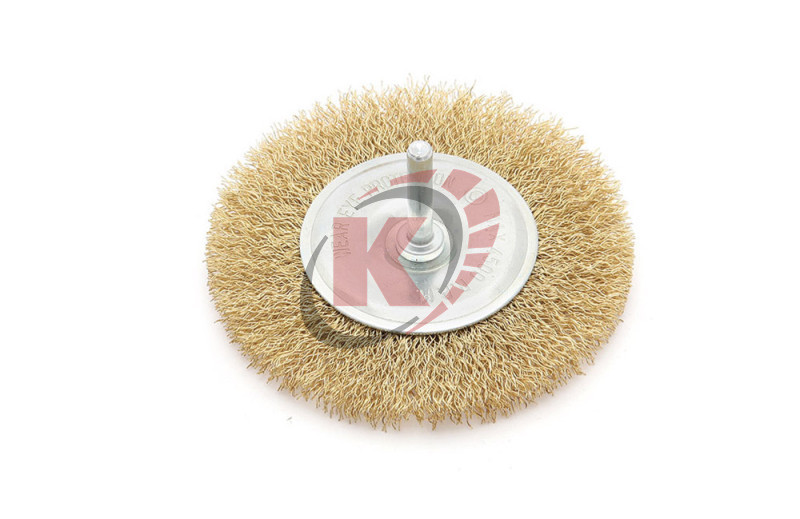 Щетка дисковая с оправкой 100мм латунь (271100) ДТ