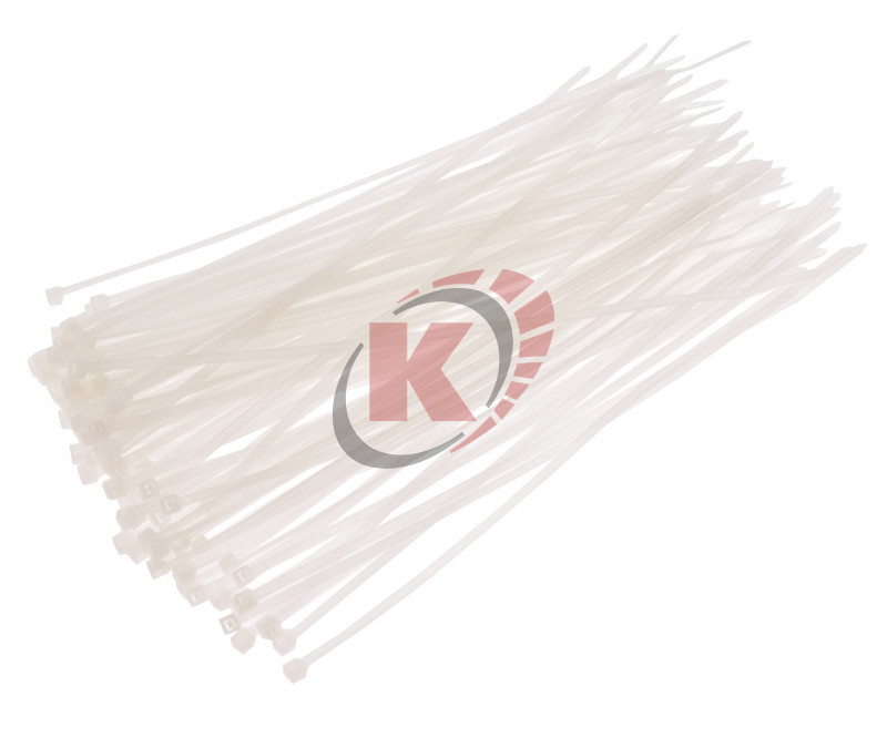 Хомуты нейлоновые для проводов, белые 100 шт. 2,5х200 мм (JTC-GT200M)