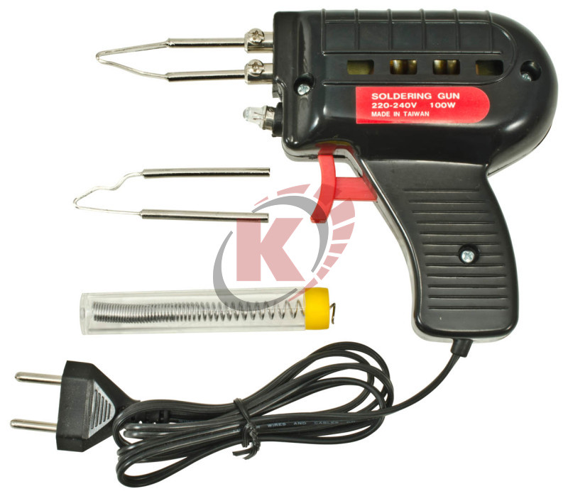 Паяльник импульсный 100 Вт, в наборе 3 пр. (AET-6201K1D) Licota