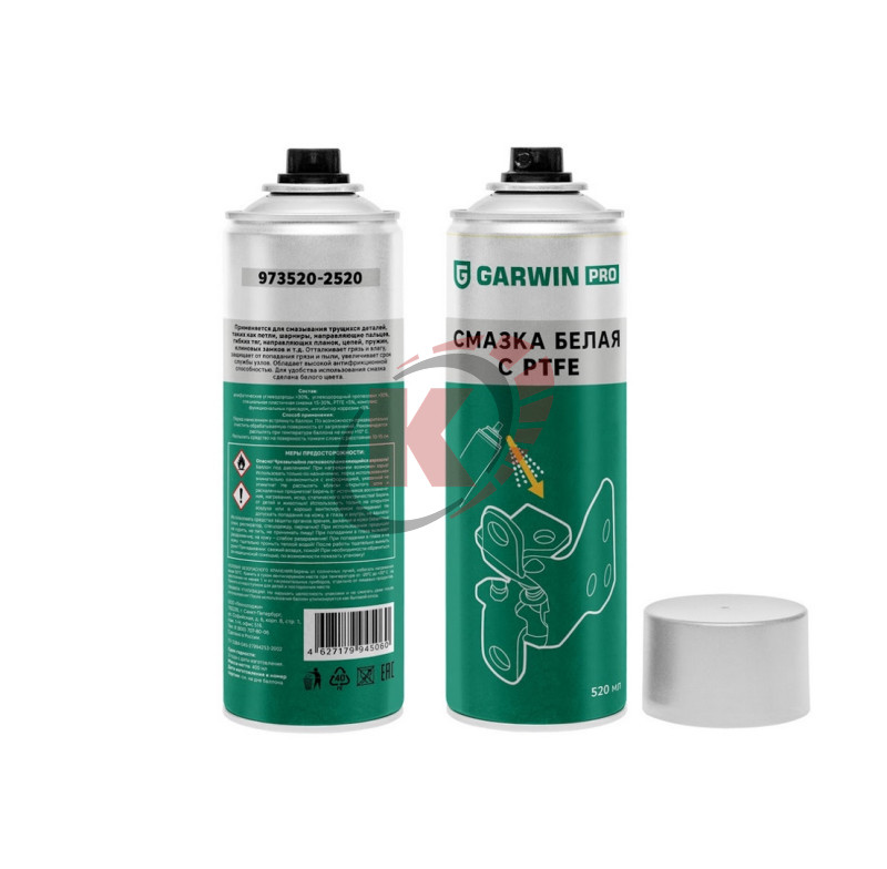 Cмазка белая с PTFE 400мл (973520-2520) Garwin