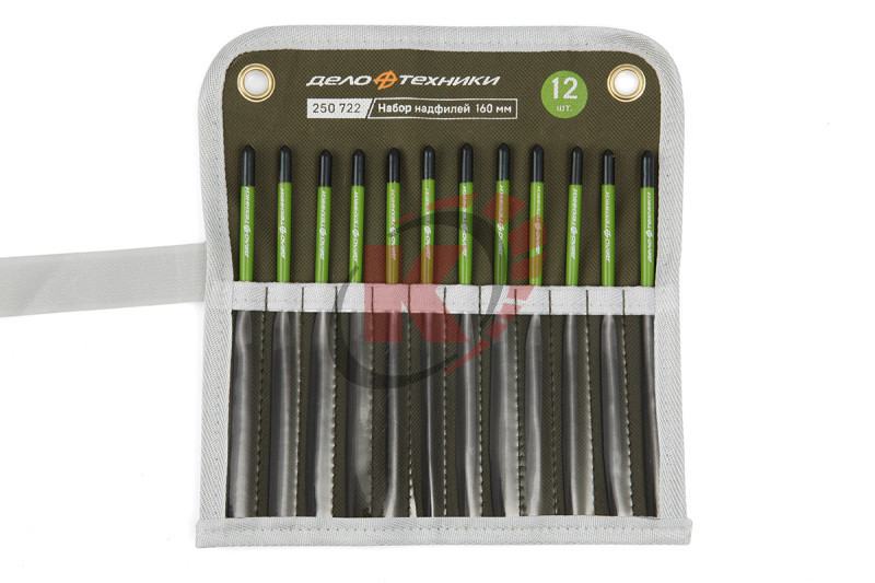 Набор надфилей 12 пр. l=160мм d=4 (250722) ДТ