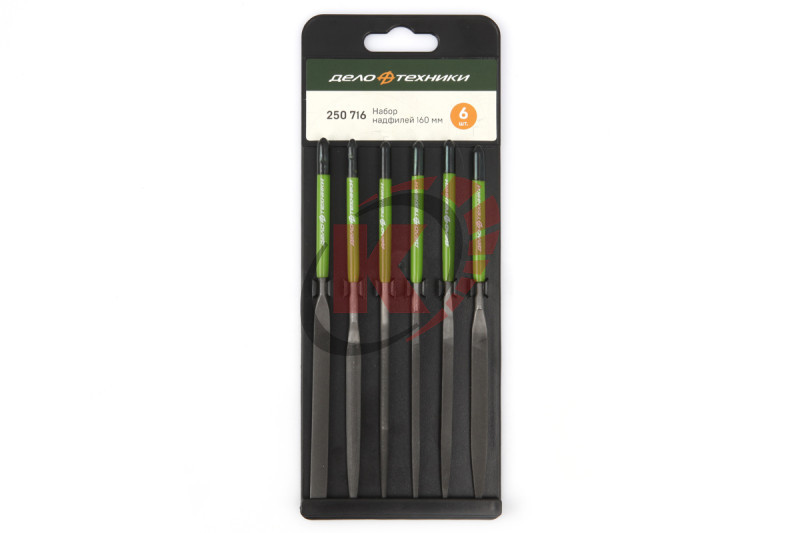 Набор надфилей 6 пр. l=160мм d=4 (250716) ДТ