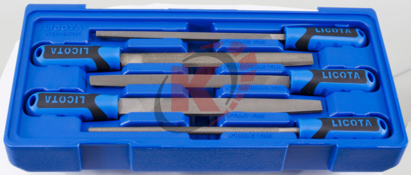 Набор напильников 200мм 5пр. в ложементе-кейсе (ACK-B3021) Licota