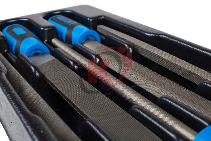 Набор напильников 200мм 5пр. с пластиковой ручкой (ACK-384105) ложемент Licota