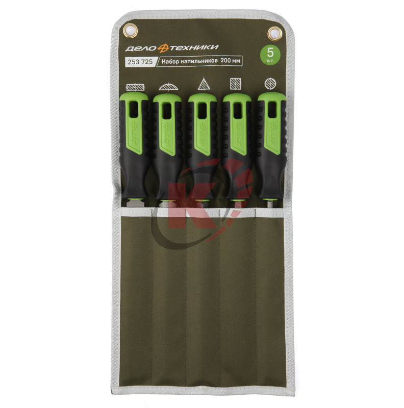 Набор напильников 200мм №2 5пр. (253725) ДТ