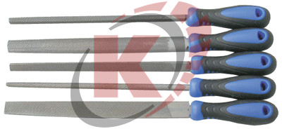 Набор напильников 200мм с пластиковой ручкой 5пр. (ATG-6314) Licota