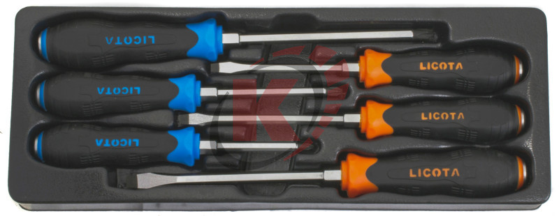 Набор отверток 6пр. (ACK-384107) ложемент Licota