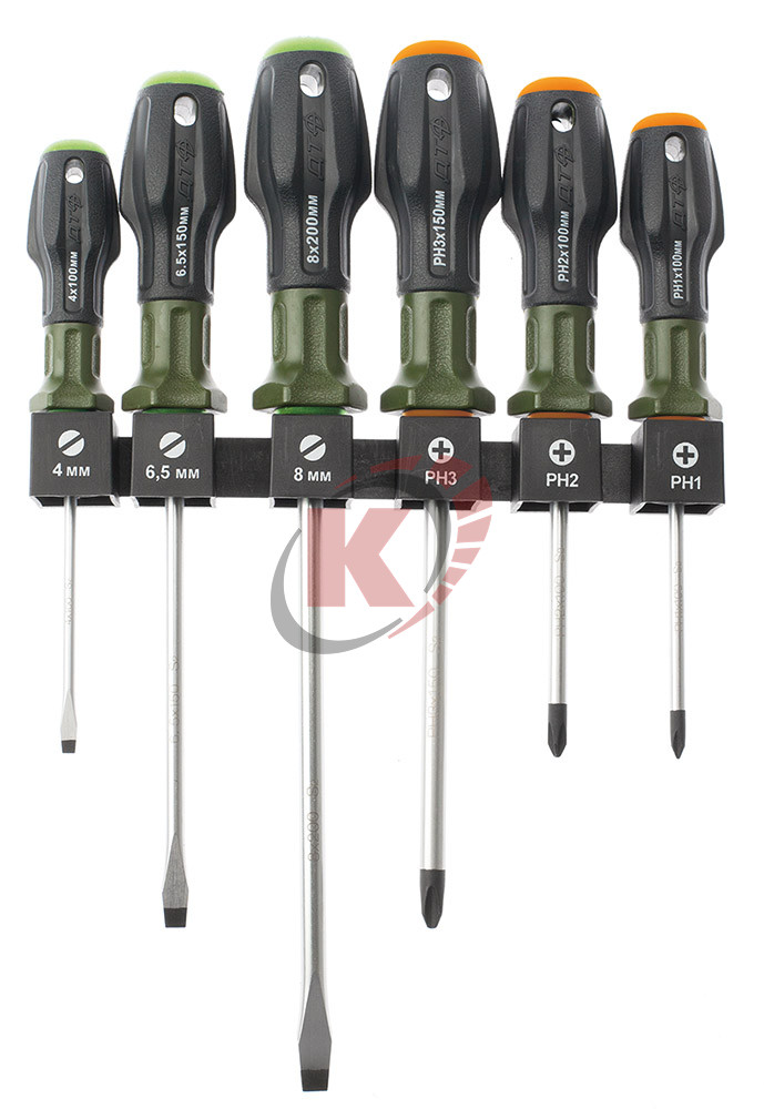 Набор отверток 6пр. c 2-х компонентной ручкой (728060) Дело техники