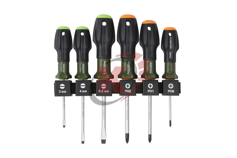 Набор отверток 6пр. c 3-х компонентной ручкой (728061) ДТ