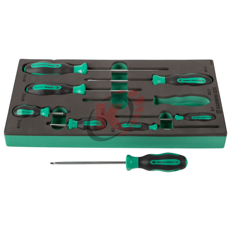 Набор отверток 8пр. в ложементе (646255) Garwin