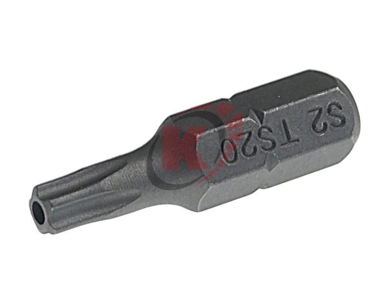 Бита TORX T20 L=25мм 1/4" с отверстием 5-ти лучевая (JTC-1192520)