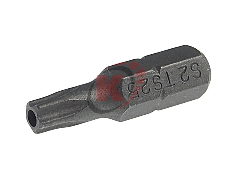 Бита TORX T25 L=25мм 1/4" с отверстием 5-ти лучевая (JTC-1192525)