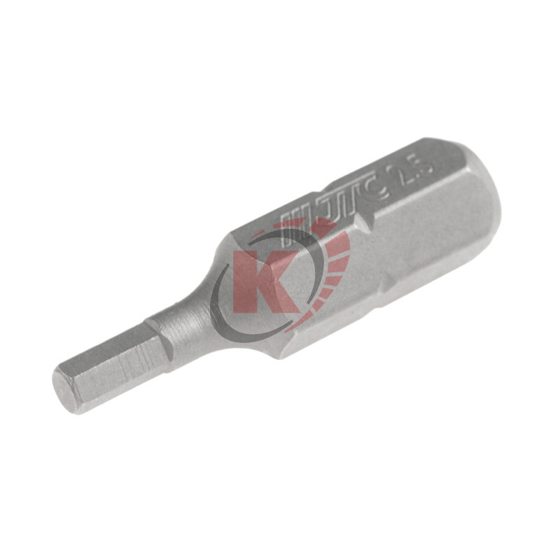 Бита HEX H2,5 L=25мм 1/4" (JTC-11525025)