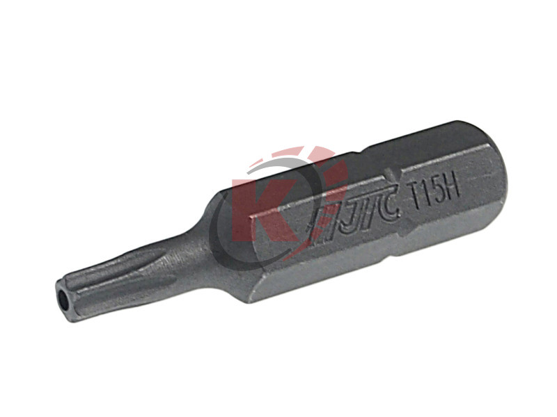 Бита TORX T15 L=30мм 1/4" с отверстием (JTC-1143015)