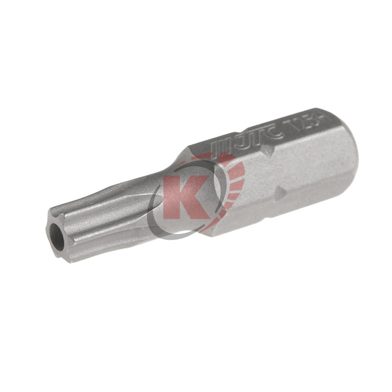 Бита TORX T25 L=25мм 1/4" с отверстием (JTC-1142525)