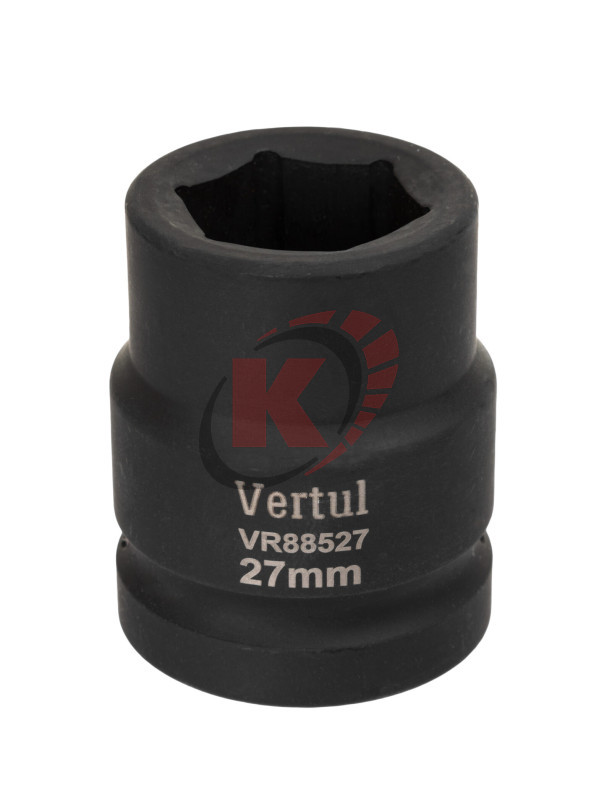 Головка торцевая 6гр. 1" S=27мм L=60мм ударная (VR88527) Vertul