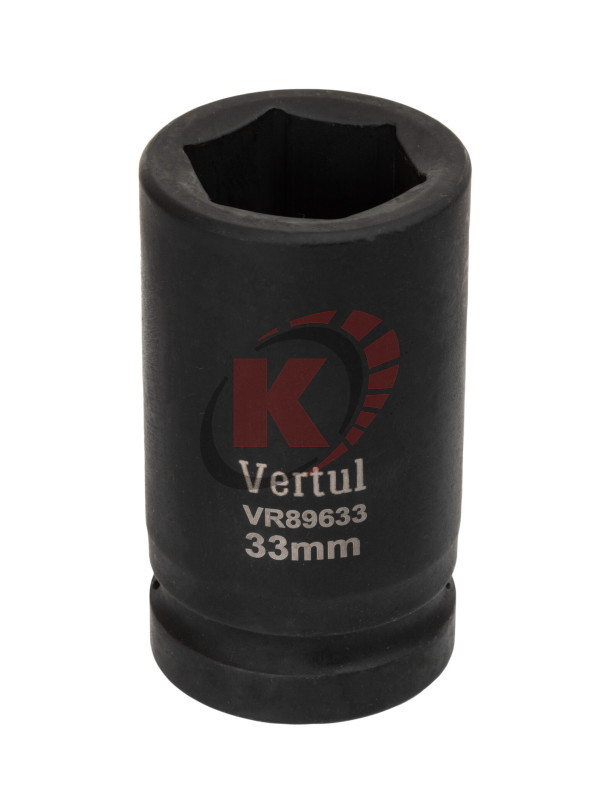 Головка торцевая 6гр. 1" S=33мм L=90мм ударная (VR89633) Vertul