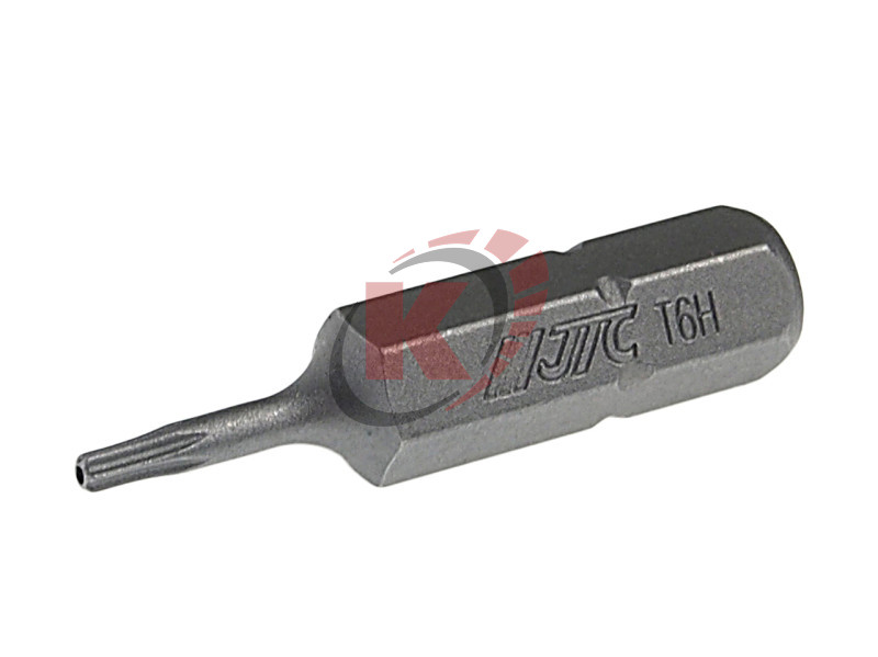 Бита TORX T6 L=30мм 1/4" с отверстием (JTC-1143006)