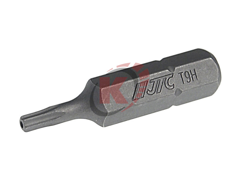 Бита TORX T9 L=30мм 1/4" с отверстием (JTC-1143009)