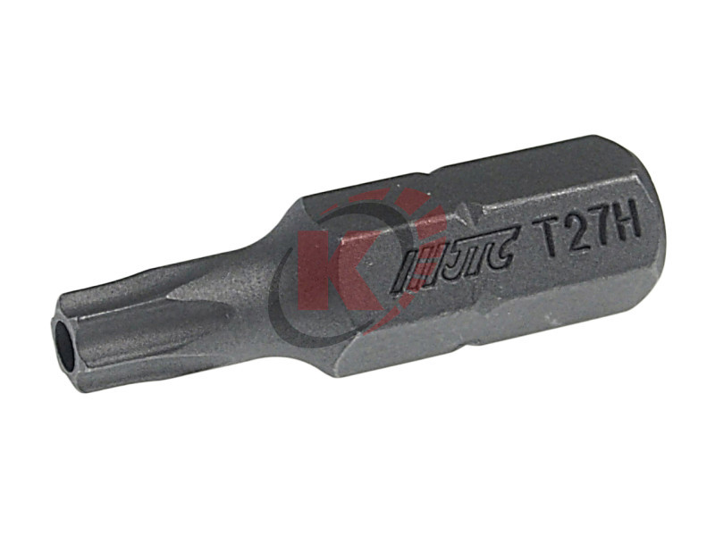 Бита TORX T27 L=30мм 5/16" с отверстием (JTC-1243027)