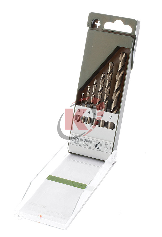 Набор сверл ц/хв 6шт. 2-8 мм Р6М5К5 (211206) ДТ