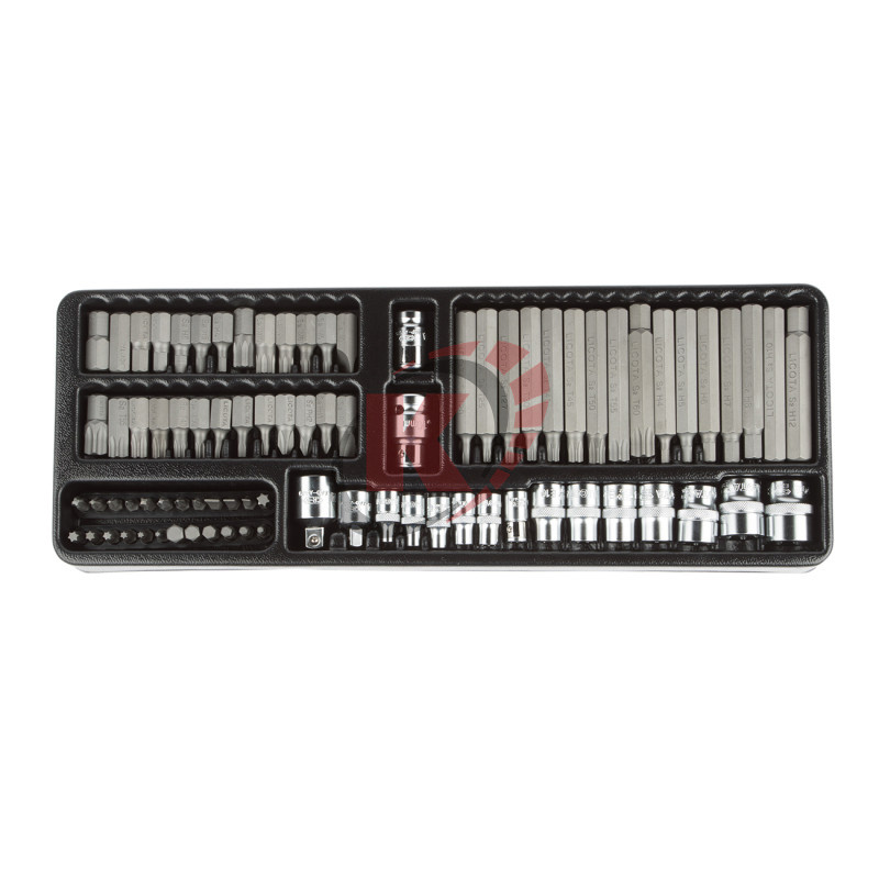 Набор бит и головок Е-профиль 83пр. ложемент (ACK-384003) Licota