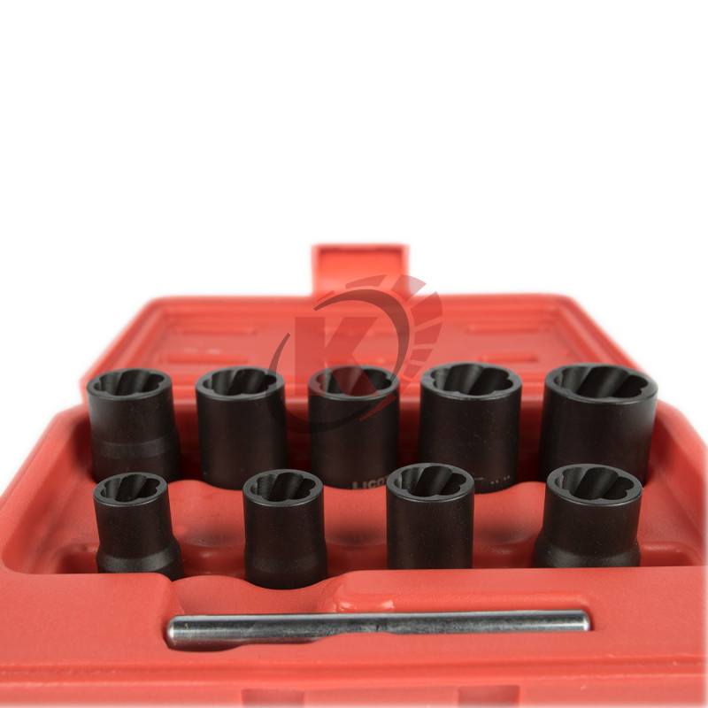 Набор головок для "слизанного" крепежа 3/8" 10-19мм 9пр. (ATF-5071) Licota