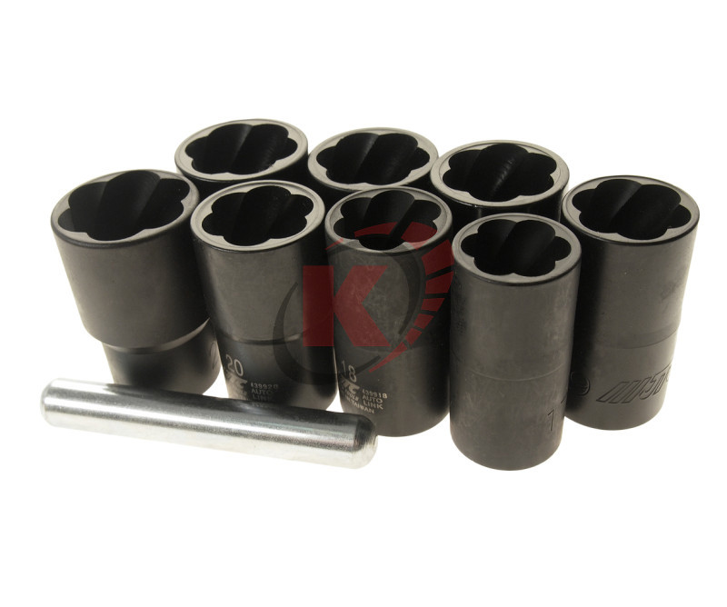 Набор головок для поврежденных болтов 9пр. (JTC-4399S)