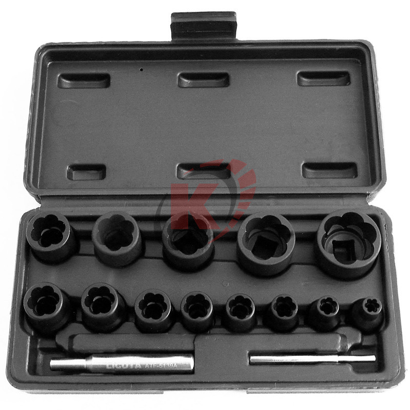 Набор головок для скругленного крепежа (ATF-5139A) Licota