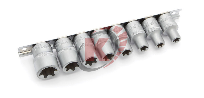 Набор головок TORX 8 пр. 1/2" Е10,Е11,Е12,Е14,Е16,Е18,Е20,Е24 (623108) ДТ