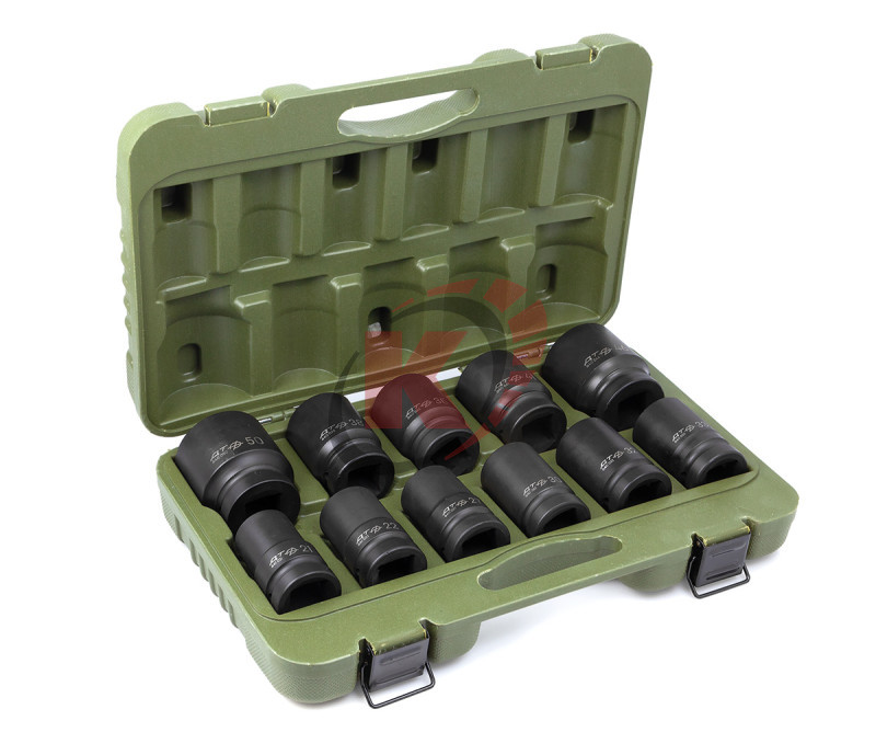 Набор торцевых головок 1" 11 пр. для ручного гайковерта (647011) ДТ