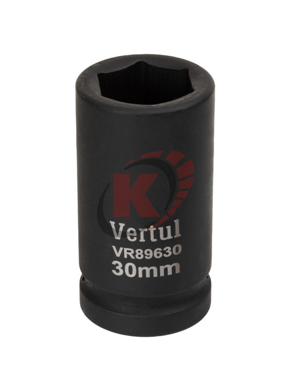Головка торцевая 6гр. 1" S=30мм L=90мм ударная (VR89630) Vertul