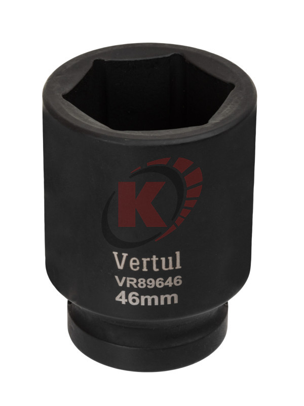 Головка торцевая 6гр. 1" S=46мм L=90мм ударная (VR89646) Vertul