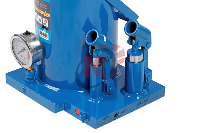 Домкрат бутылочный 50т двухплунжерный с манометром (N31150) Nordberg