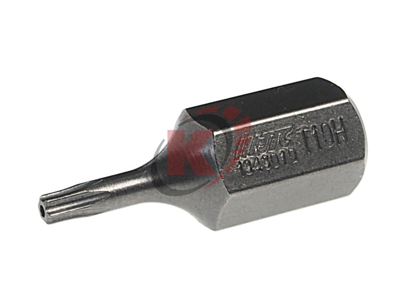 Бита TORX T10 L=30мм 10мм с отверстием (JTC-1343010)