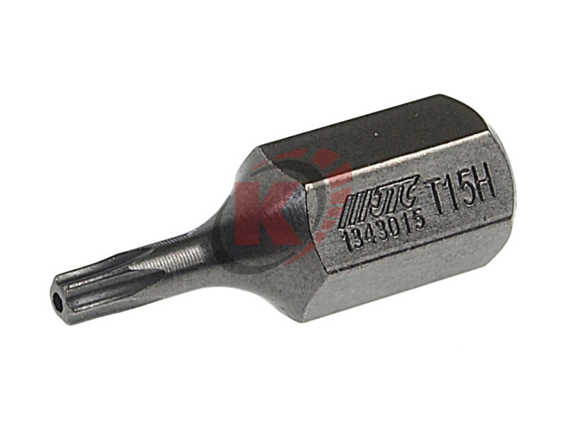 Бита TORX T15 L=30мм 10мм с отверстием (JTC-1343015)