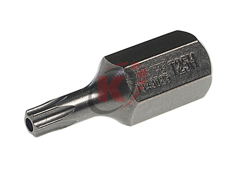 Бита TORX T25 L=30мм 10мм с отверстием (JTC-1343025)