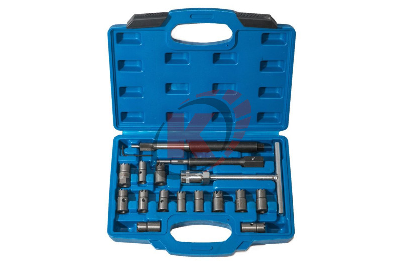 Набор для ремонта посадочных мест дизельных форсунок 17пр. (VR50682) Vertul