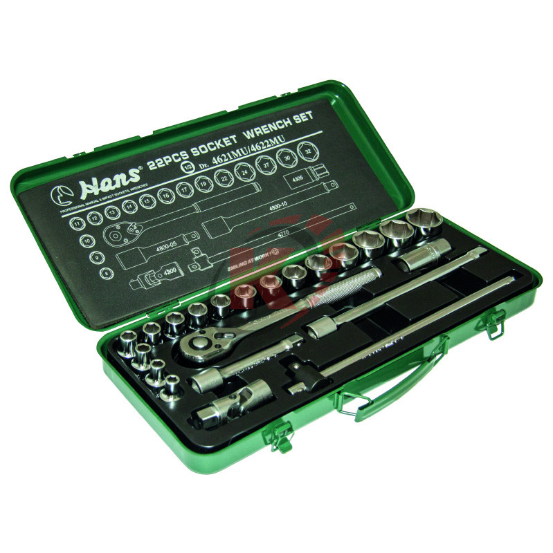 Набор инструментов 1/2" 22пр. (4621MU) Hans