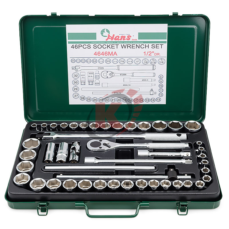Набор инструментов 1/2" 46пр. (4646MA) Hans