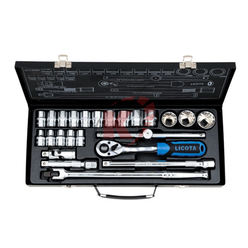 Набор торцевых головок 1/2" дюймовых 24пр. р-ры 5/16"-1 1/4" (ALT-5002WS) Licota