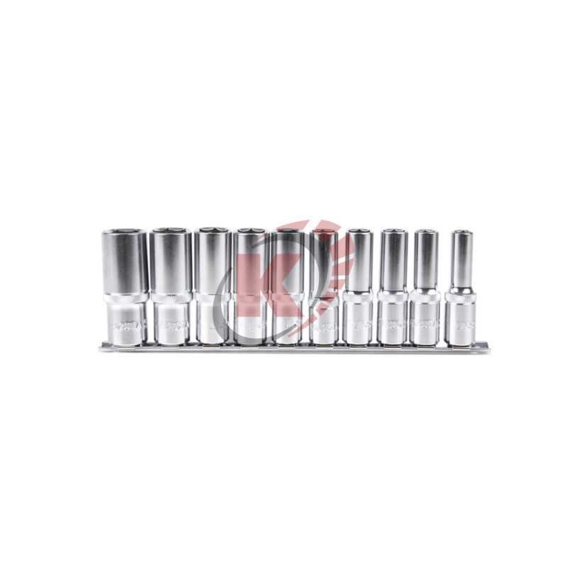 Набор торцевых головок 1/4" 10пр. удл 3/16"-9/16" на линейке (TBS-23002) Licota