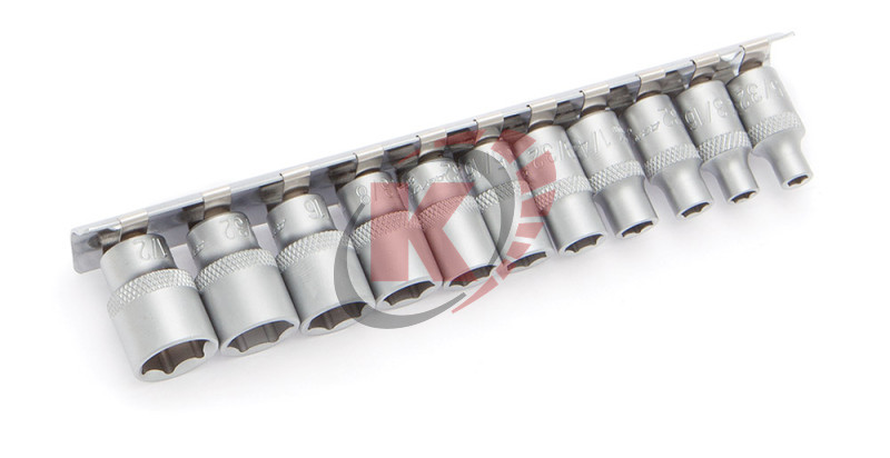 Набор торцевых головок 1/4" 11пр .дюйм. 5/32"-1/2" (600411) ДТ