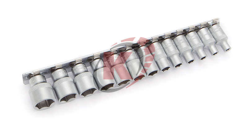 Набор торцевых головок 1/4" 13пр. на линейке 4-14 (600113) ДТ